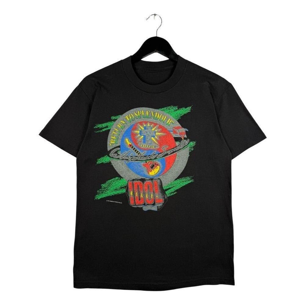 1991 Gildan Black And Red Concert T-Shirt Concerttee